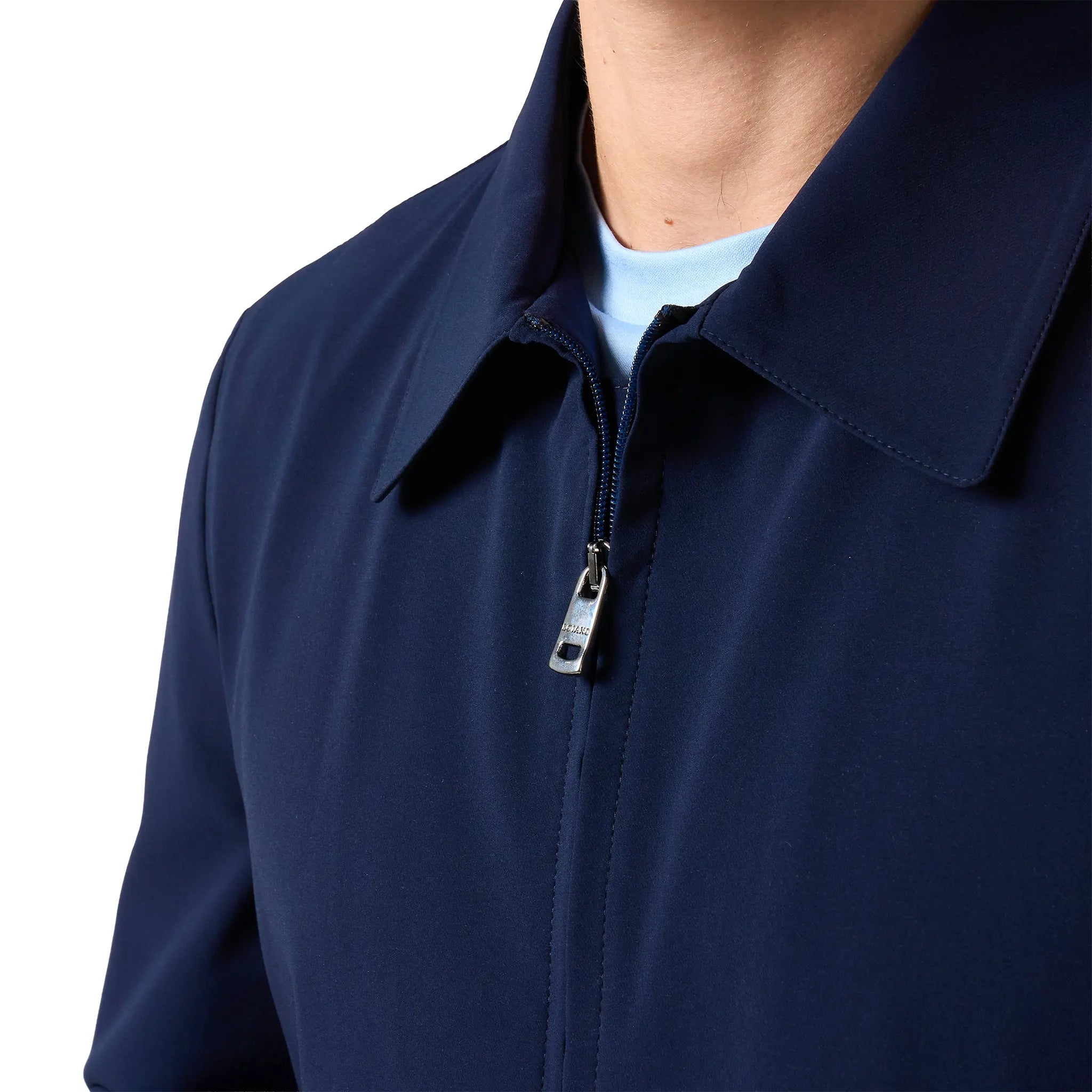 Detailed View of Loiano Tech Navy Jacket